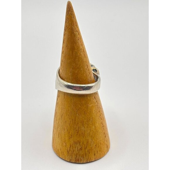 Noa Zuman Wrapped Ring 925 Sterling Silver With Blue Stone Size 8 - Picture 6 of 11